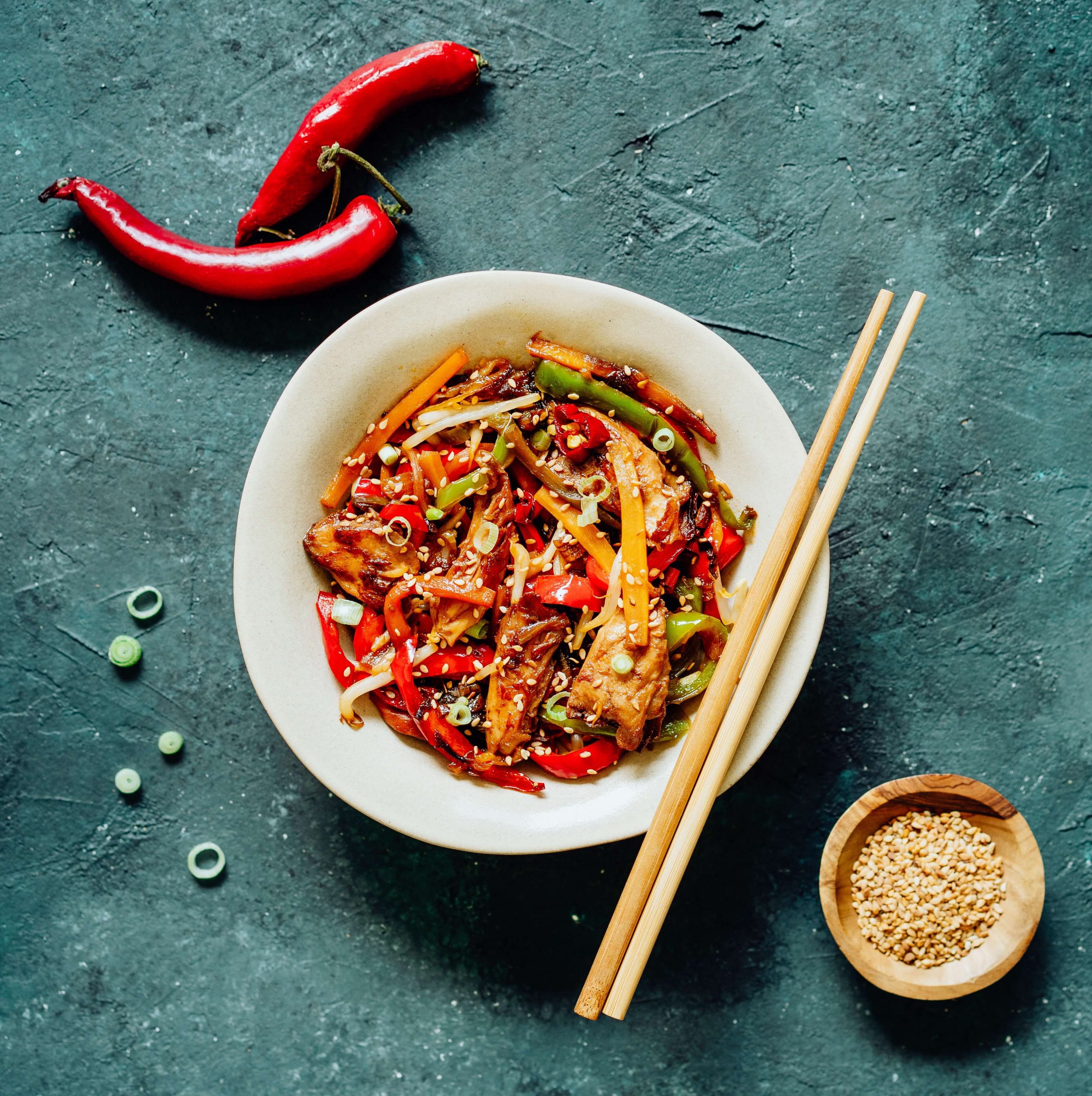 Wok Veg-Guillettes  & Légumes